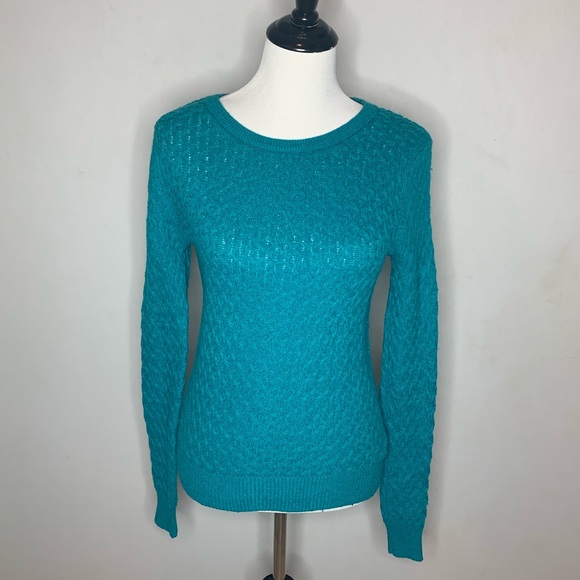 Teal Forever 21 Sweater with bow on back - Picture 2 of 5